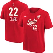 Nike Youth Nike Caitlin Clark Red Indiana Fever Rebel Edition Name & Number T-Shirt