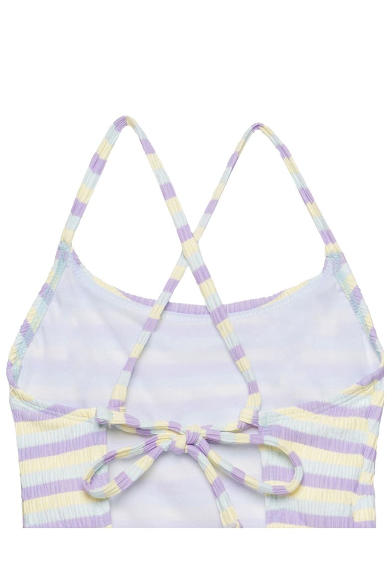 Lollipop Textured Criss Cross Back Adjustable One Piece, Alternate, color, Lollipop-Multi
