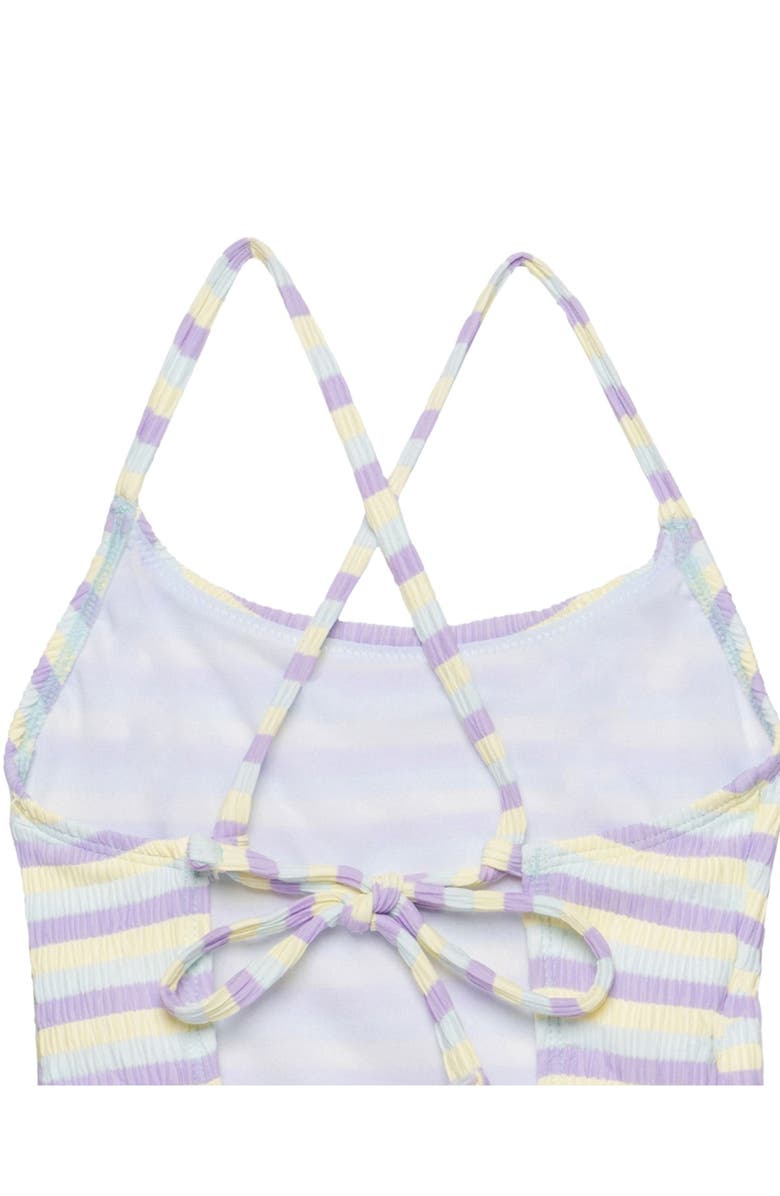 Gottex Kids Lollipop Textured Criss Cross Back Adjustable One Piece, Alternate, color, Lollipop-Multi
