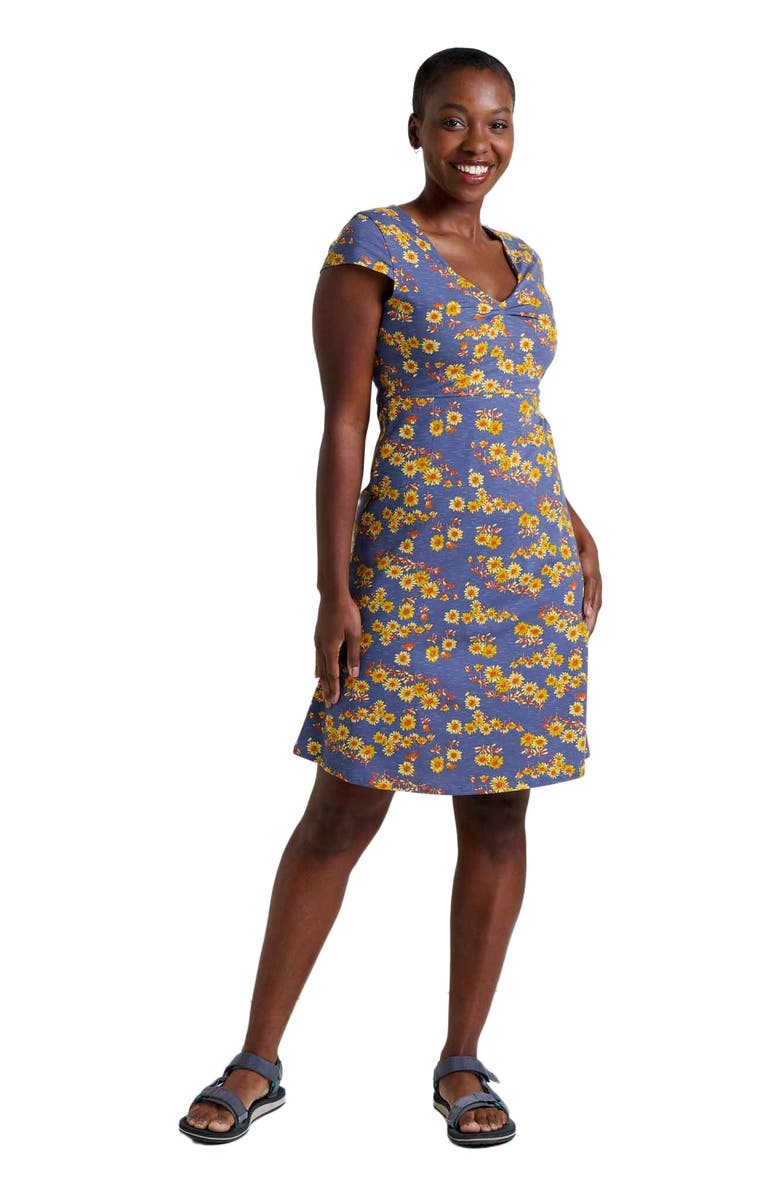 Toad & Co Rosemarie Dress, Main, color, Blue Shadow Daisy Print