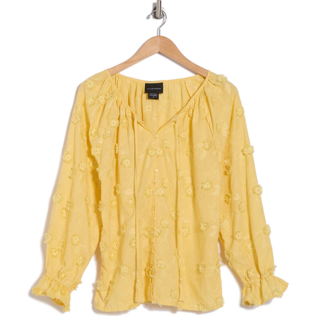 FORGOTTEN GRACE FORGOTTEN GRACE EMBROIDERED LONG SLEEVE TOP