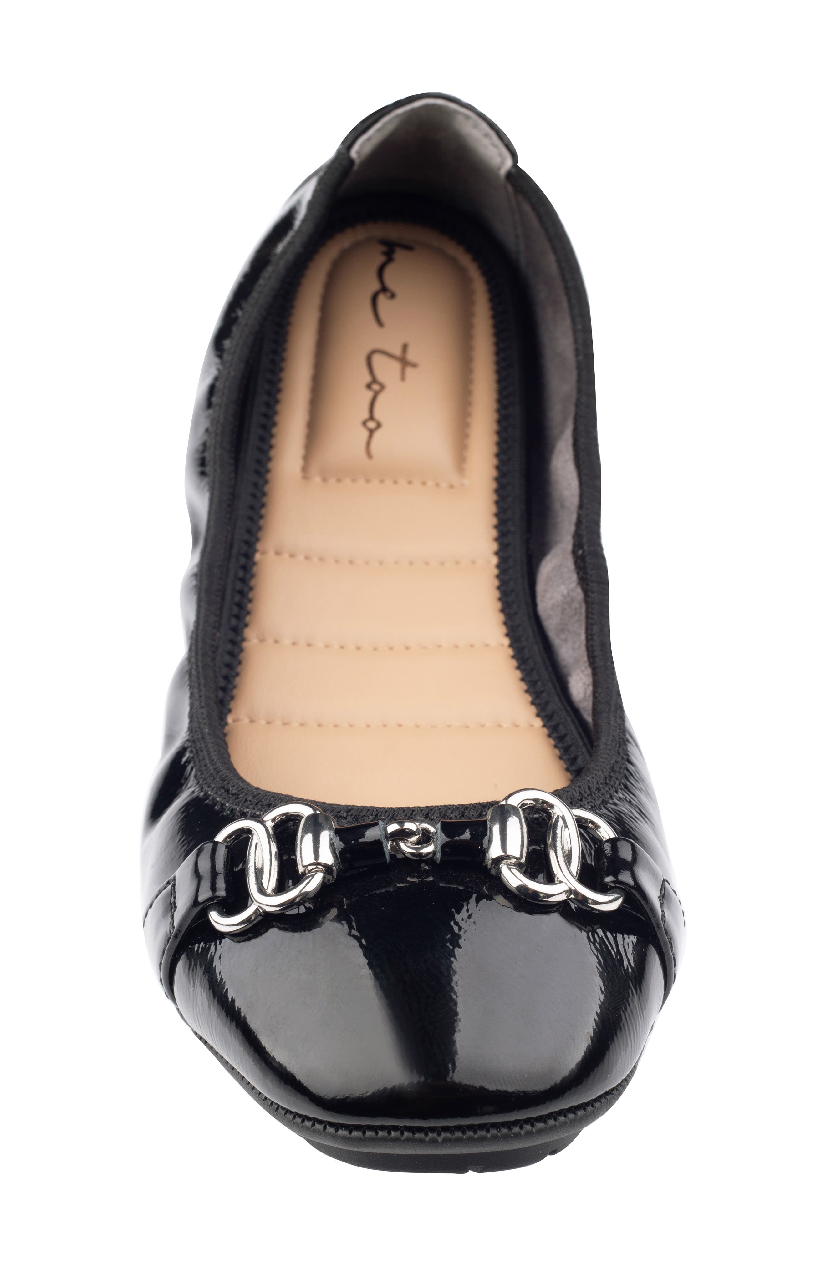 Me Too Olympia Skimmer Flat, Alternate, color, Black Patent