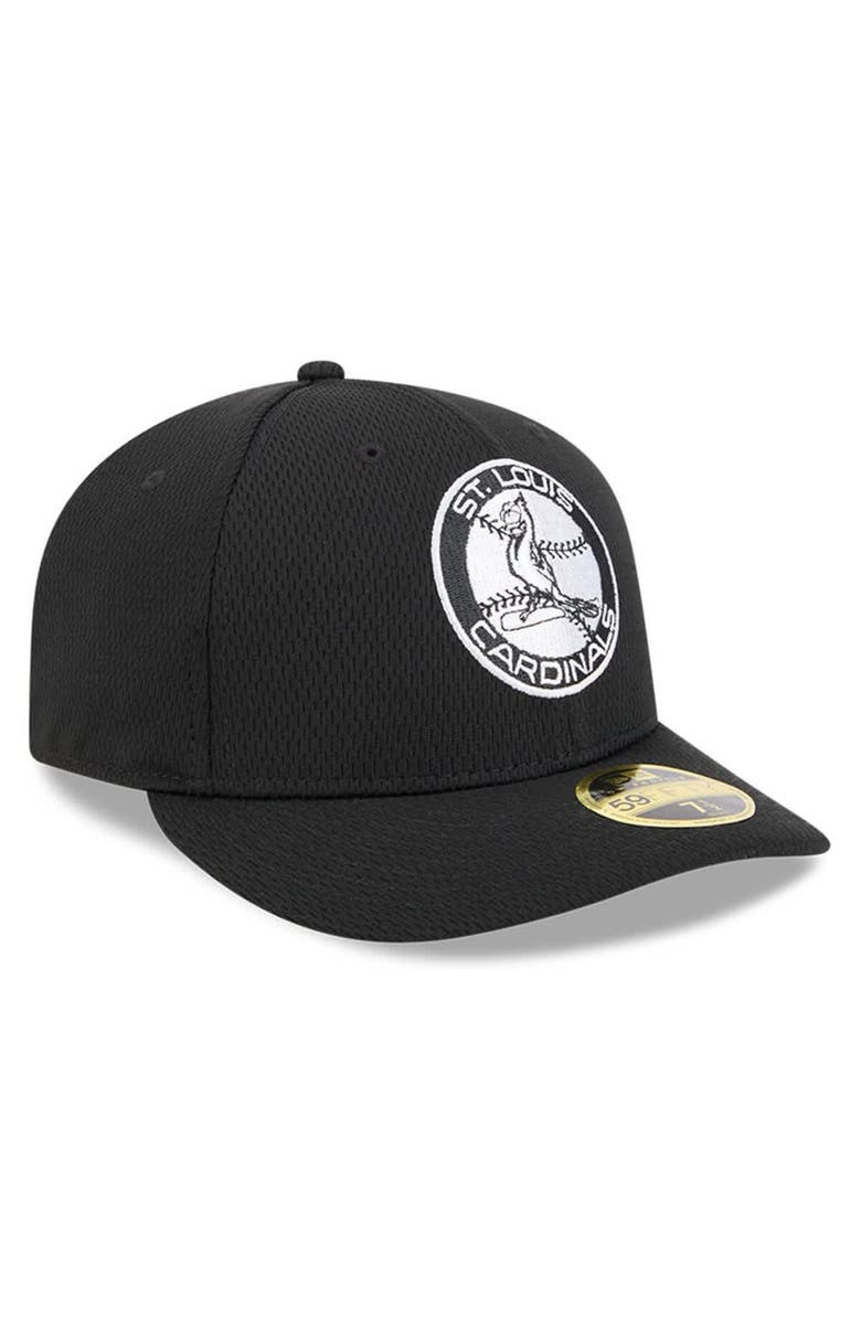 New Era Men's New Era Black St. Louis Cardinals 2025 MLB Clubhouse Low Profile 59FIFTY Fitted Hat, Alternate, color, Black