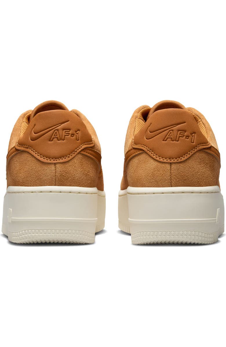 Nike Air Force 1 Sage Low Platform Sneaker, Alternate, color, Desert/ Ochre/ Ivory