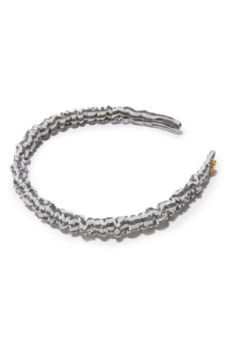 Lele Sadoughi Jessie Crystal Path Headband, Main, color, 