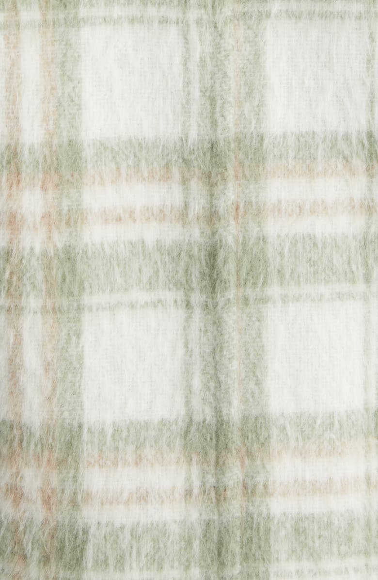 Sam Edelman Brushed Plaid Double Breasted Coat, Alternate, color,