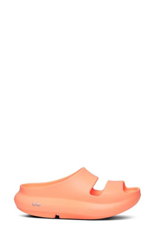 Oofos Ooyea Slide Sandal In Yellow