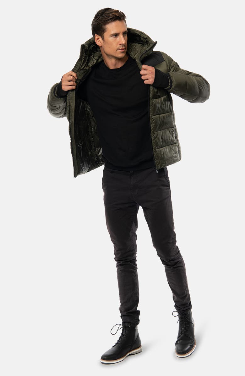 The Recycled Planet Company Recycled Down Puffer Coat, Alternate, color, 