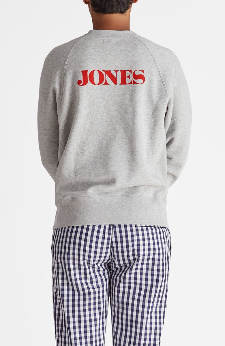Sleepy Jones Logo Sweatshirt, Alternate, color, Heather Grey