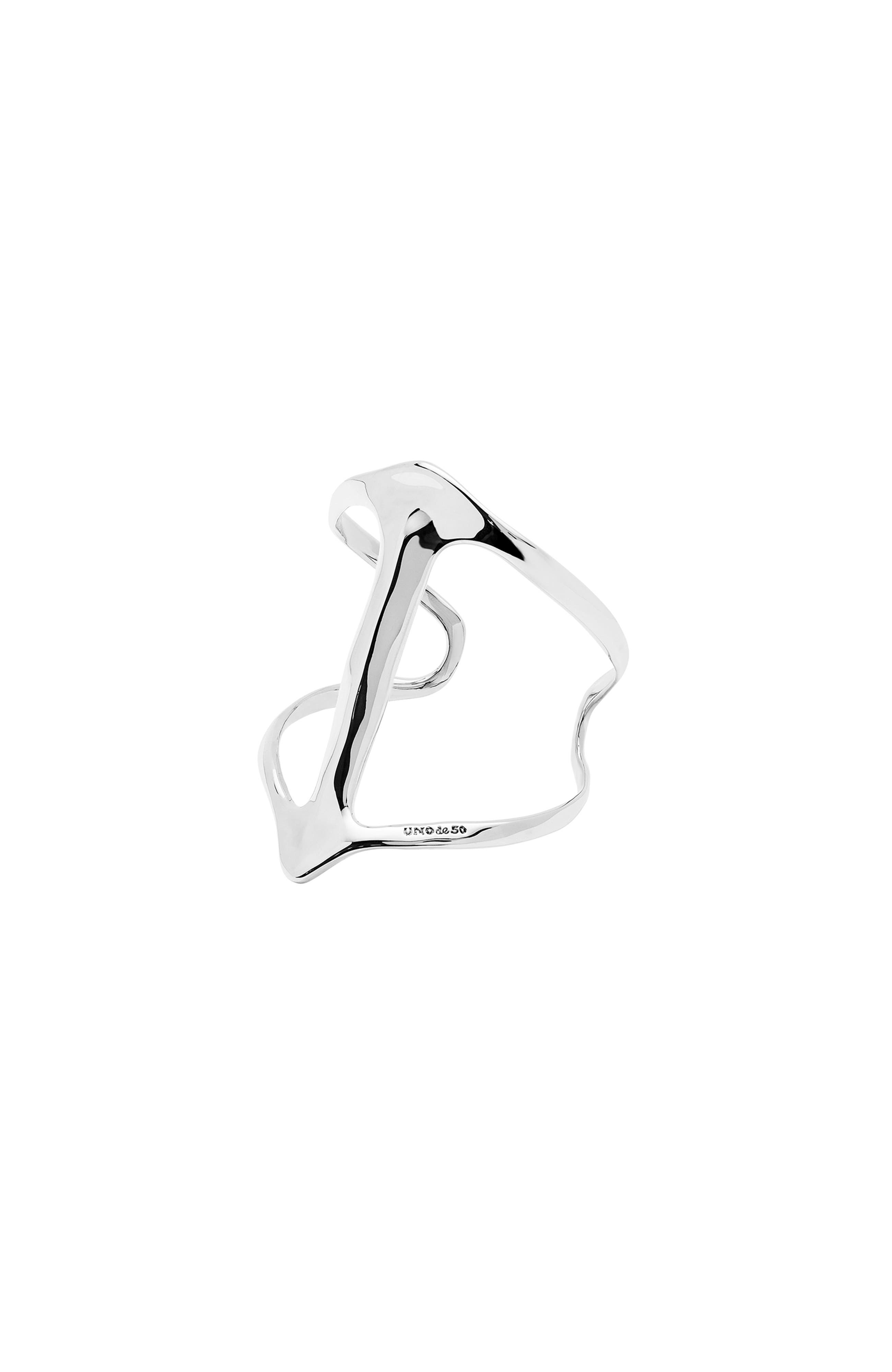 UNODE50 Sterling Silver Plated Rigid Bracelet Manta Ray Structure ...