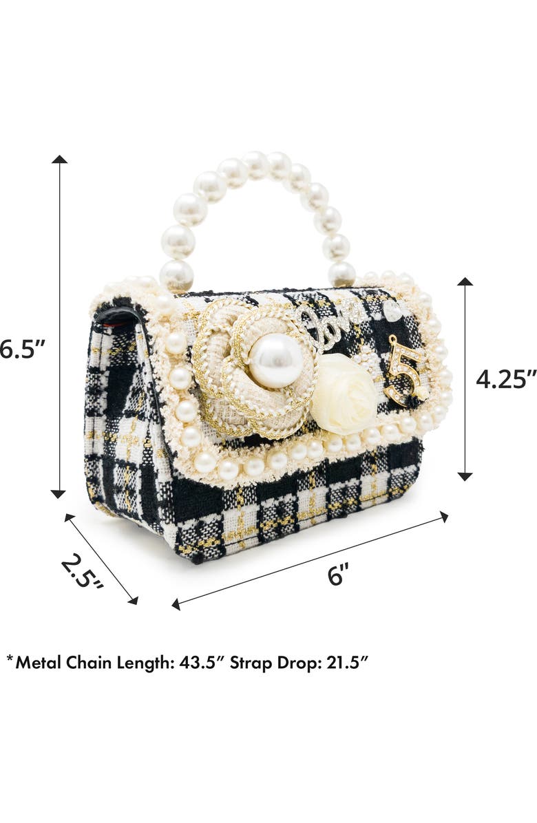 Puttisu Handbag - Pearl Garden, Alternate, color, Ebony Camellia