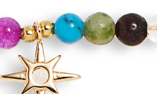 Panacea Starburst Charm Beaded Necklace