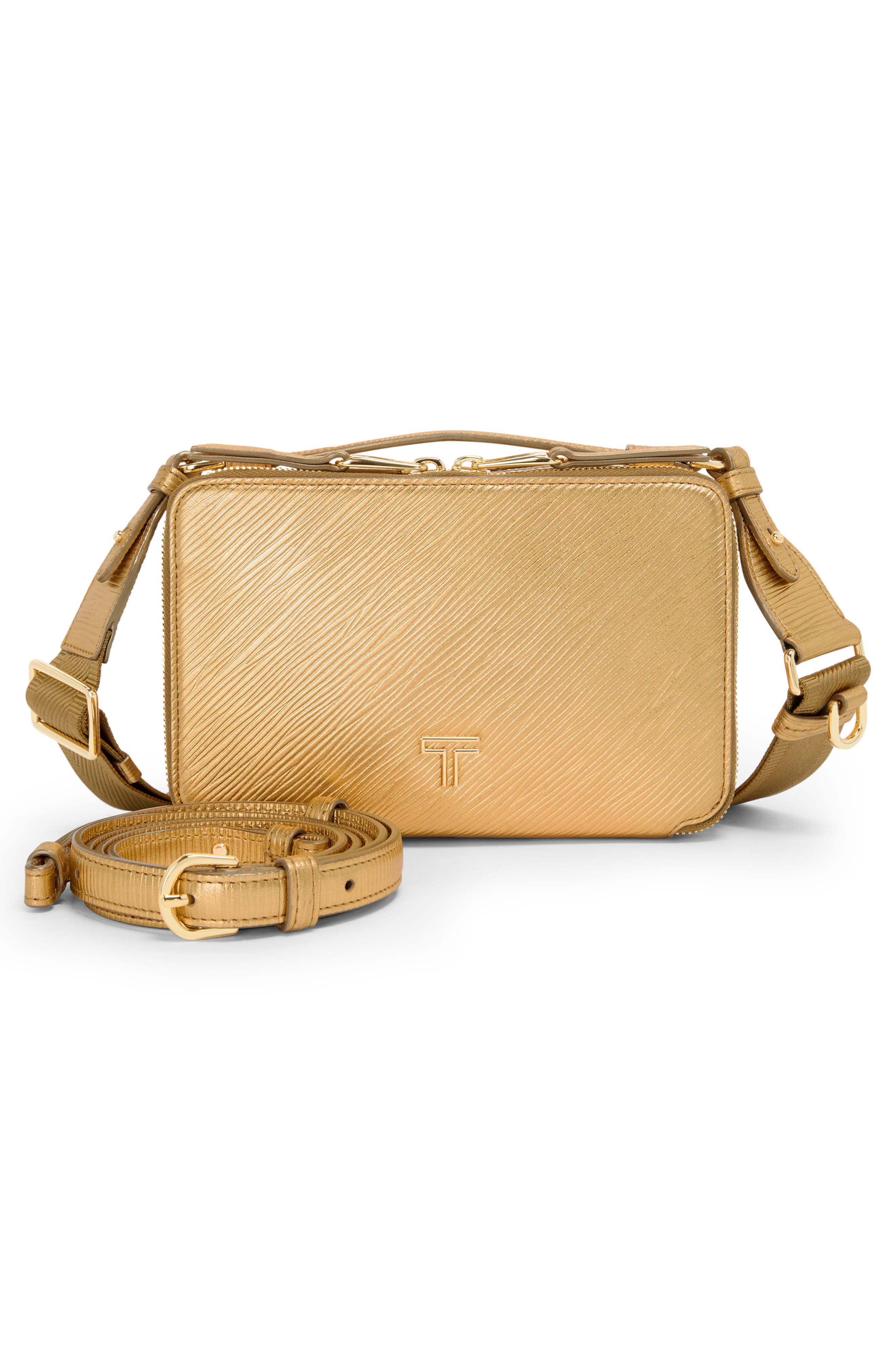 TUMI Myla Leather Crossbody Bag, Alternate, color, 