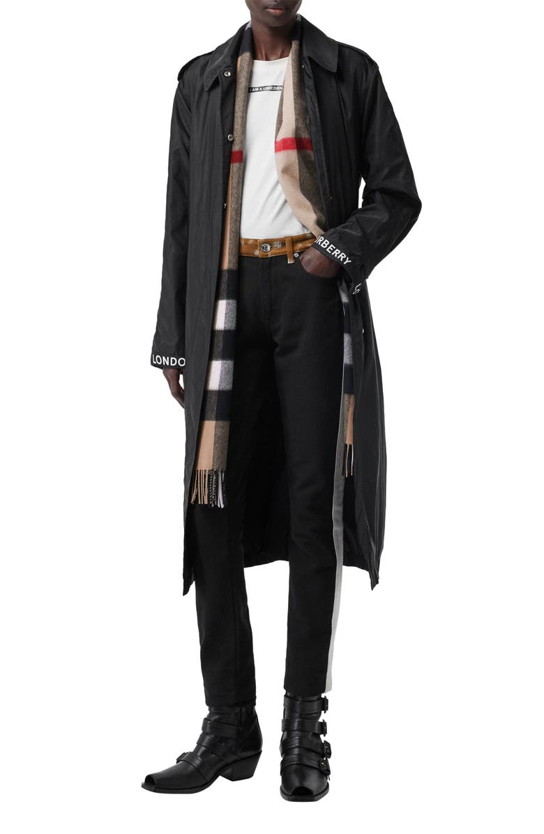 Burberry Check Cashmere Scarf, Main, color,