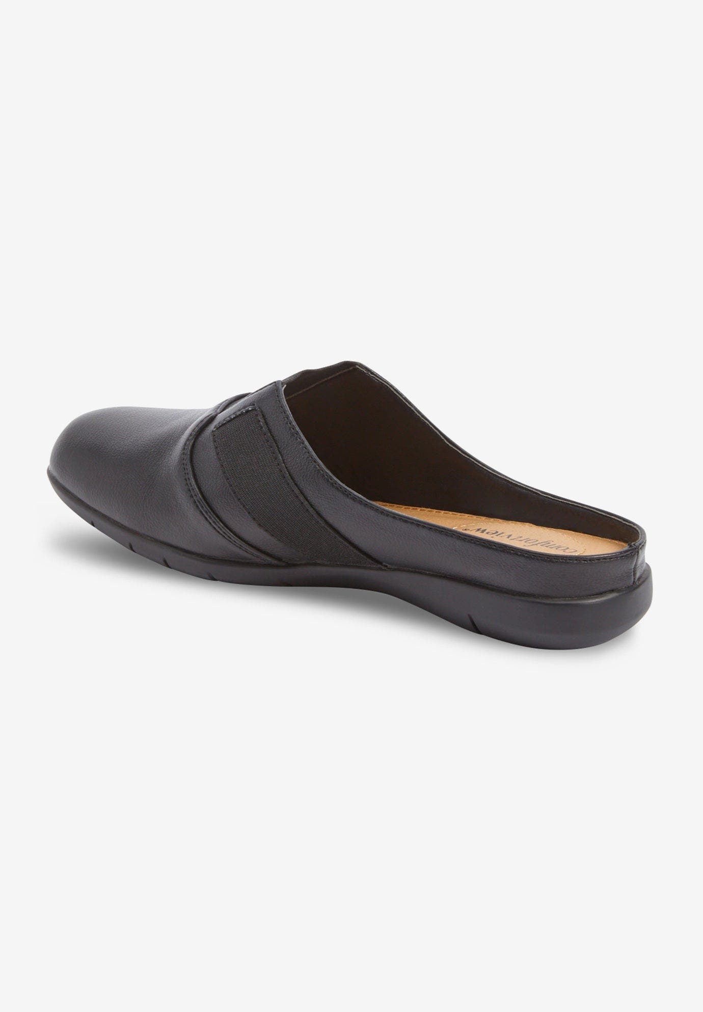 Comfortview The Sarah Slip On Mule, Alternate, color, Black