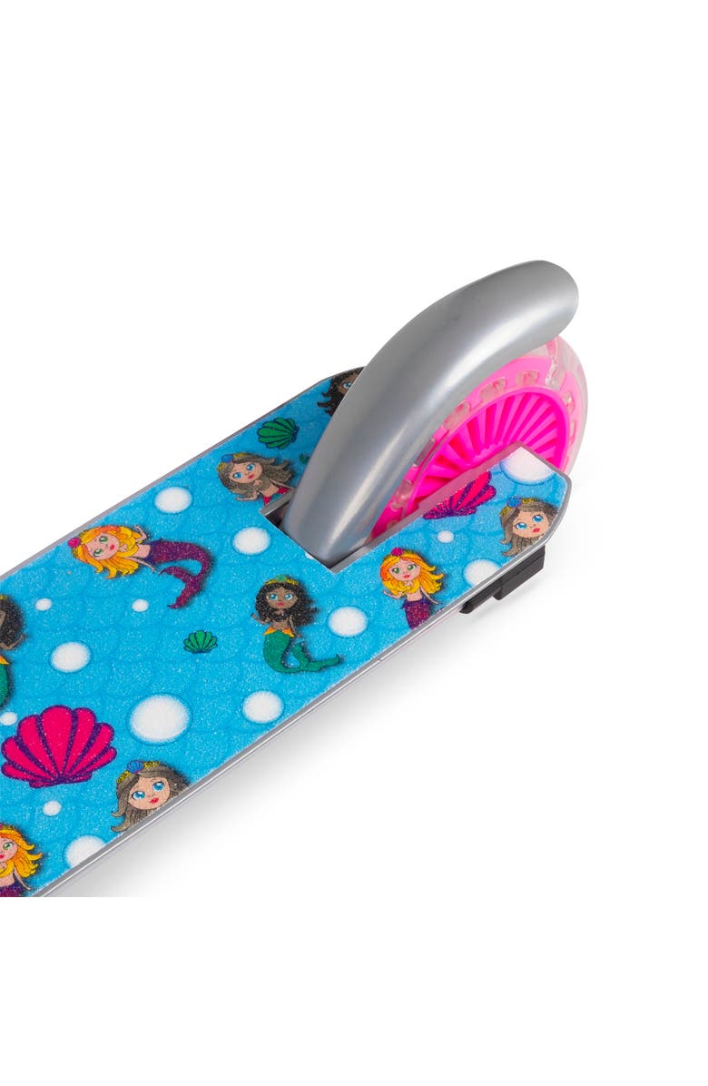 Ozbozz Flashing  Adjustable Scooter Mermaid, Lightup Wheels, Alternate, color, Multicolored
