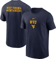 Nike Men's Nike Navy West Virginia Mountaineers 2-Hit Stacked T-Shirt