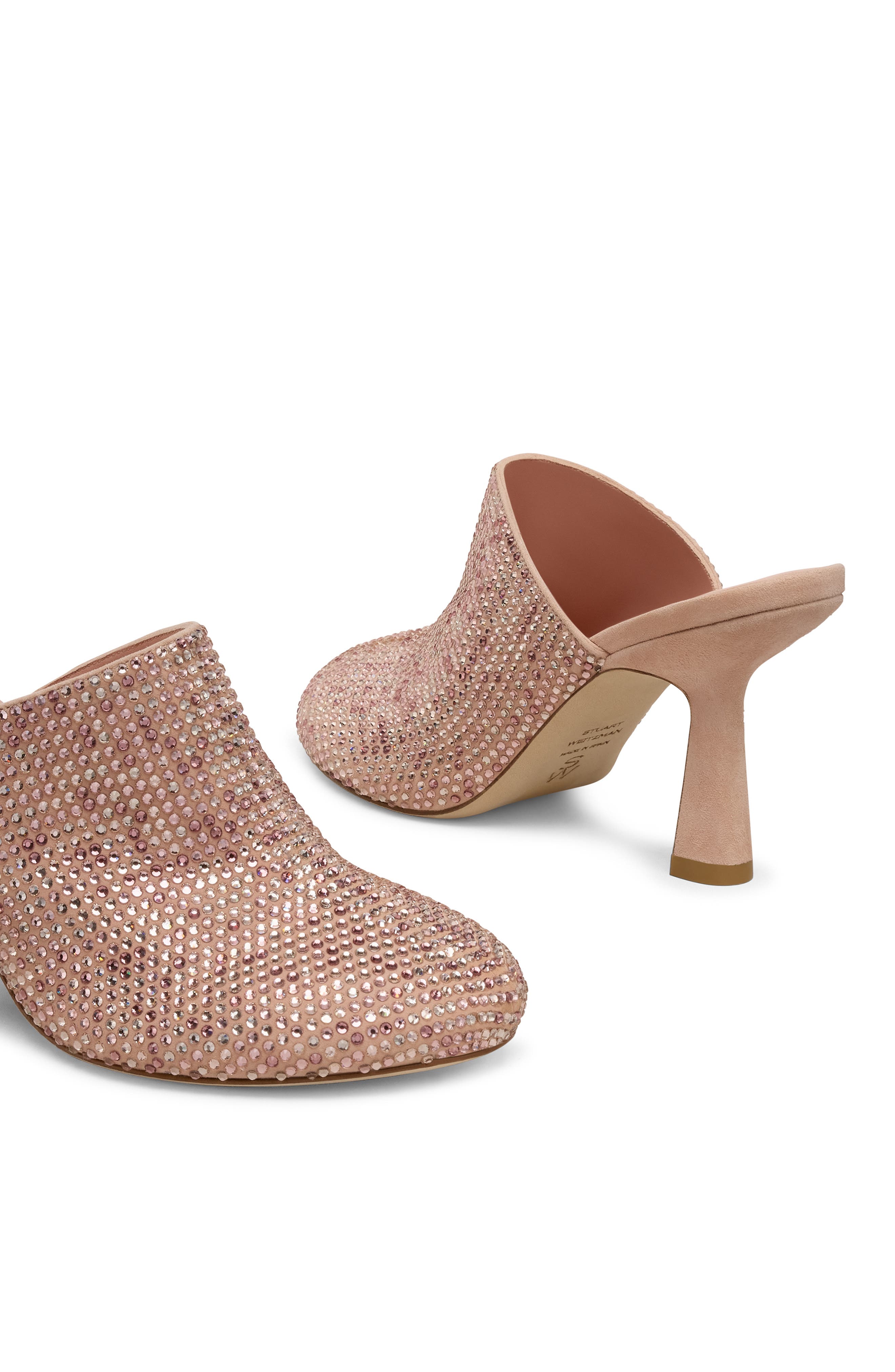 Stuart Weitzman Talia Shine Mule 85, Alternate, color, Blushful