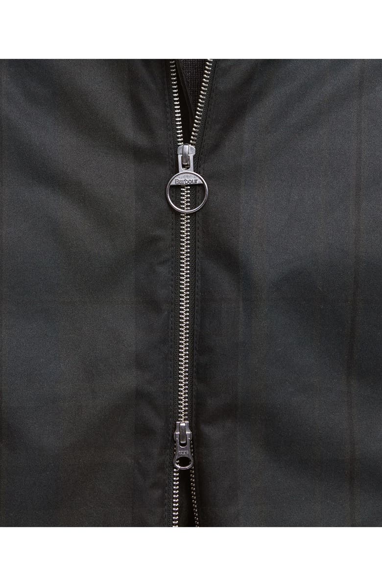 Barbour Check Harrington Waxed Cotton Jacket, Alternate, color, 