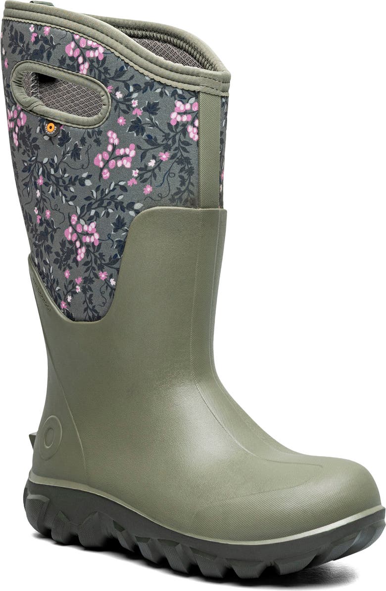 Bogs Classic Seamless Tall Rain Boot, Main, color, Olive Multi
