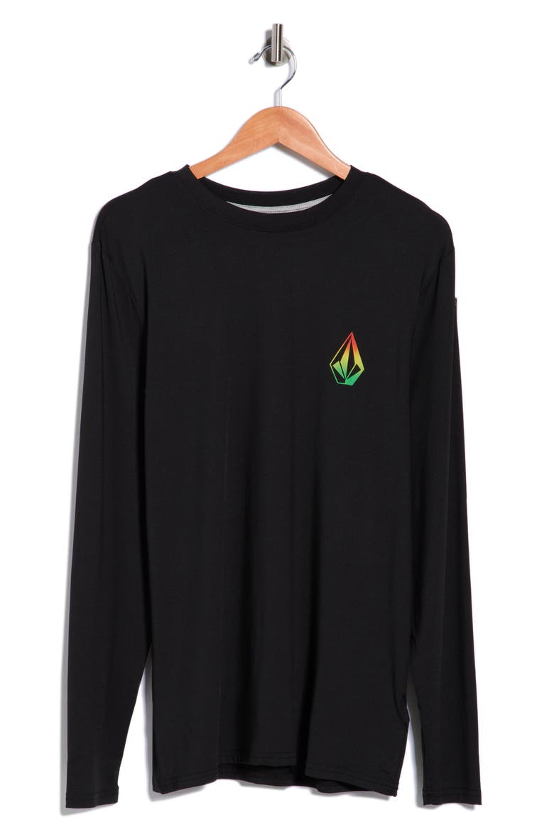 Crawdad Long Sleeve Graphic T-Shirt, Main, color, BLACK