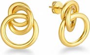 GABI RIELLE Triple Drop Knocker Stud Earrings