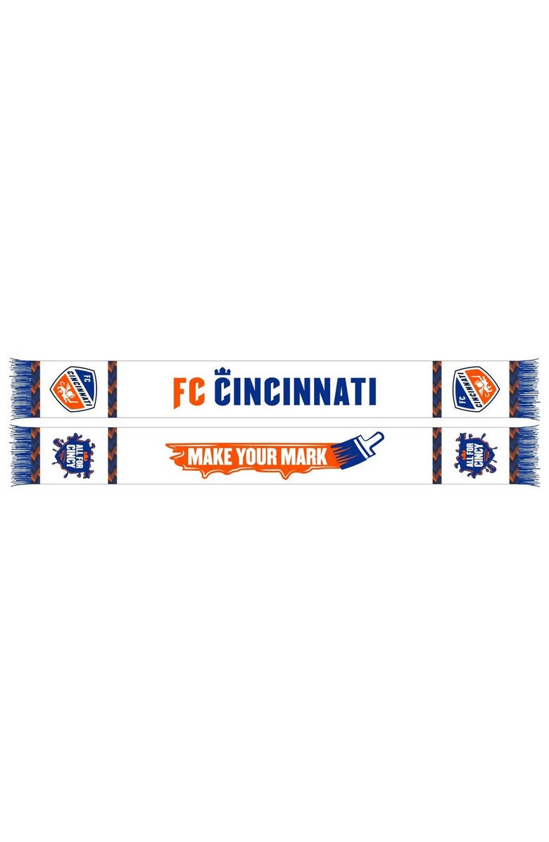 RUFFNECK SCARVES White FC Cincinnati 2024 Jersey Hook Scarf, Main, color, 