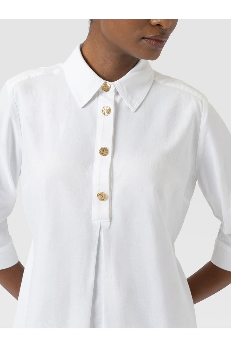 Stevie Shirt Dress, Alternate, color, White