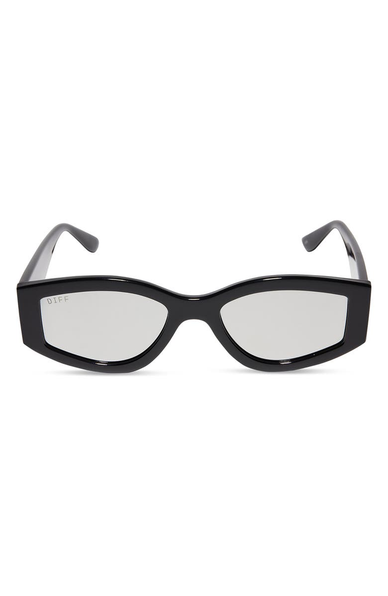 DIFF 55mm Kai Slim Sunglasses, Main, color, Black