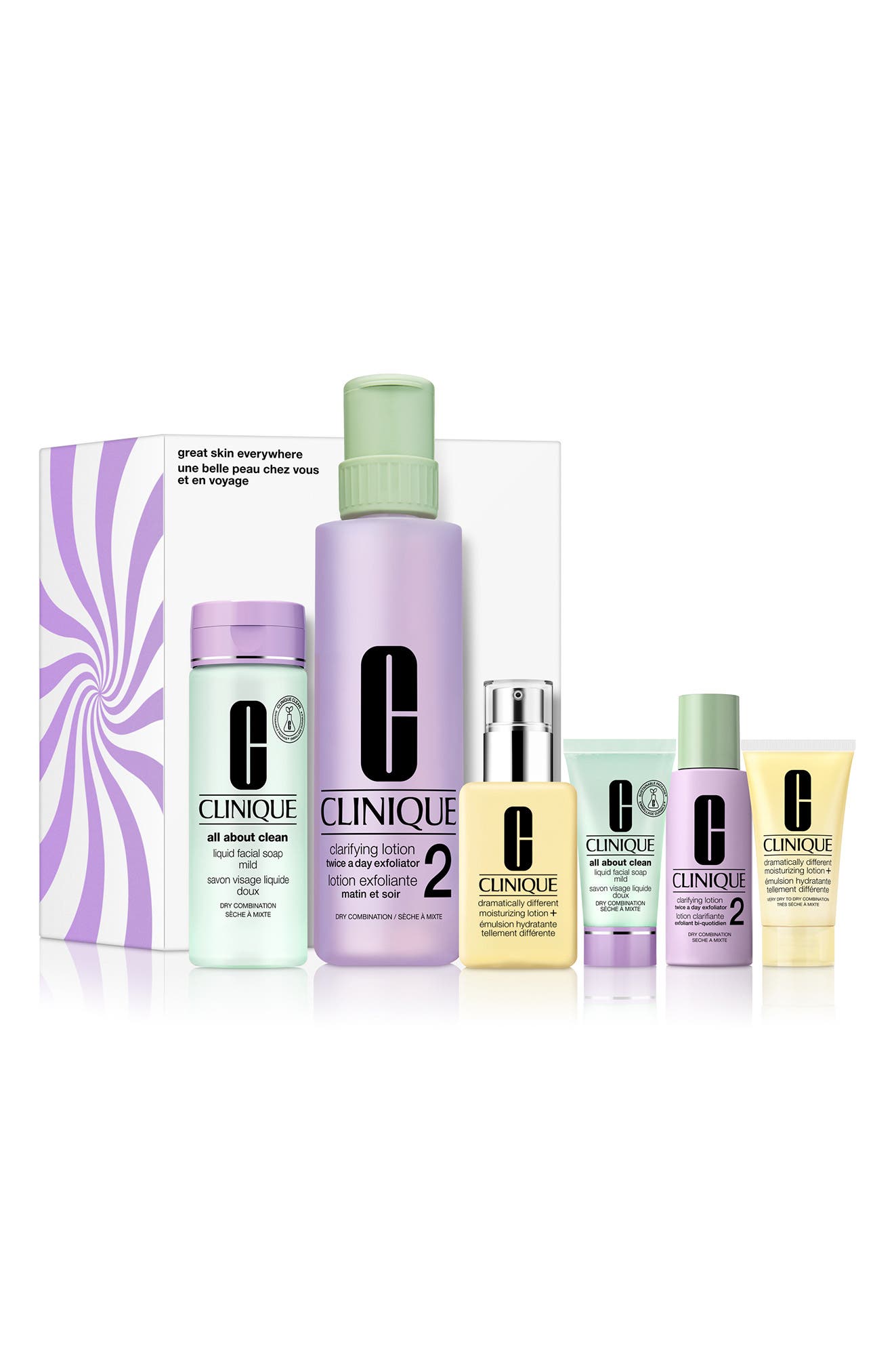 Clinique Great Skin Everywhere Set for Very Dry to Dry Combination Skin ...