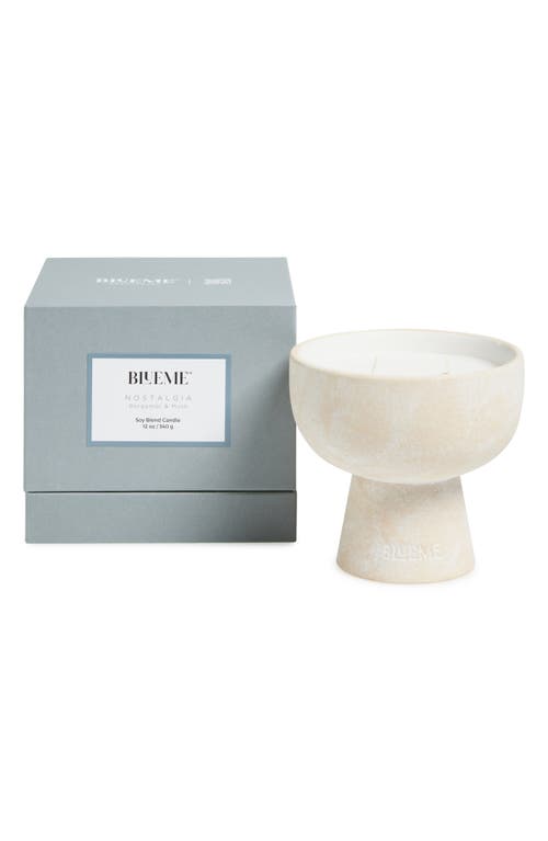 Blueme Nostalgia Medium Ceramic Candle In White