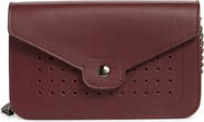 Longchamp Perforated Leather Wallet on a Chain
