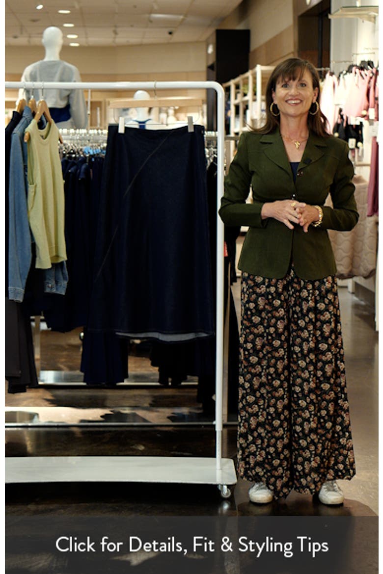 Featherweight Lisbon Denim Midi Skirt video