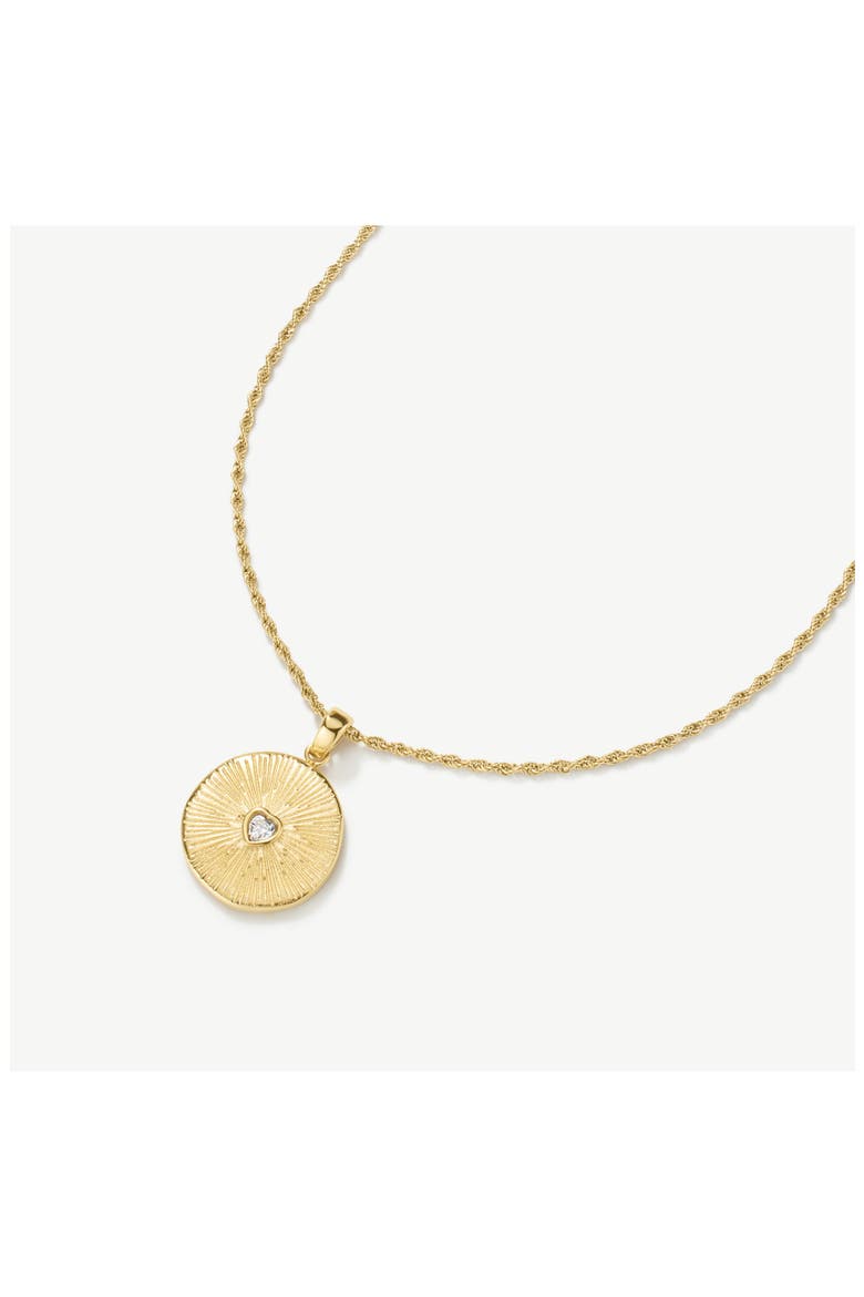Heart Talisman Pendant Necklace, Alternate, color, GOLD
