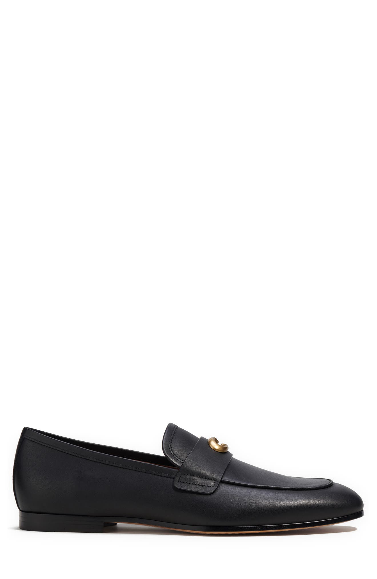 COACH Sculpt C Leather Loafer, Alternate, color, 