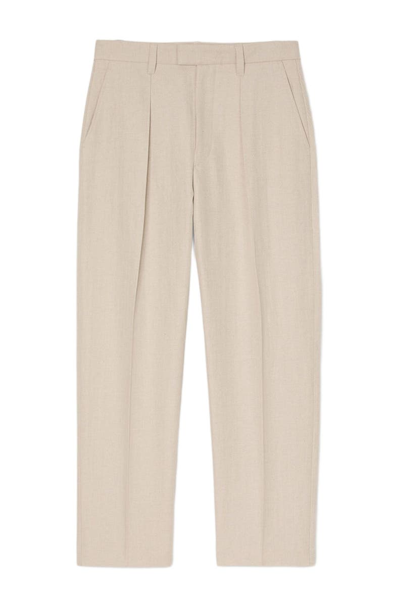 SANDRO Wide-leg trousers with creases, Alternate, color, 