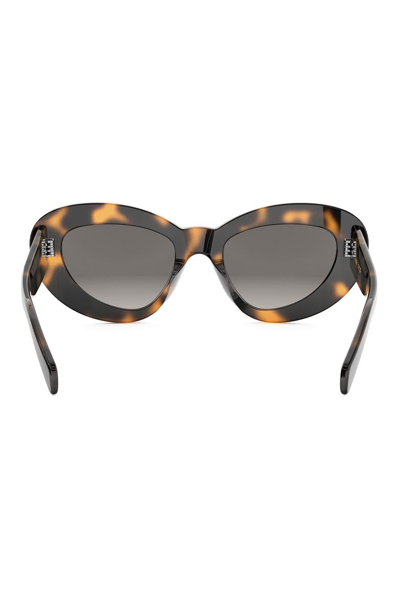 Bold 3 Dots 52mm Cat Eye Sunglasses, Alternate, color, DARK HAVANA / GRADIENT BROWN