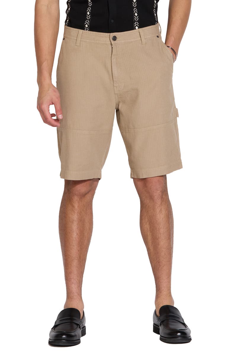 Civil Society Slub Carpenter Shorts, Main, color, Khaki