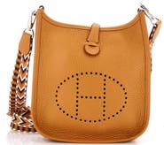 Pre-Owned Hermes Long Strap Evelyne Bag Clemence TPM
