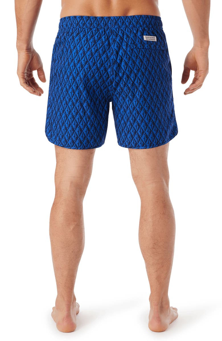 Fair Harbor Anchor Water Repellent Swim Trunks, Alternate, color, Diamond Sharks