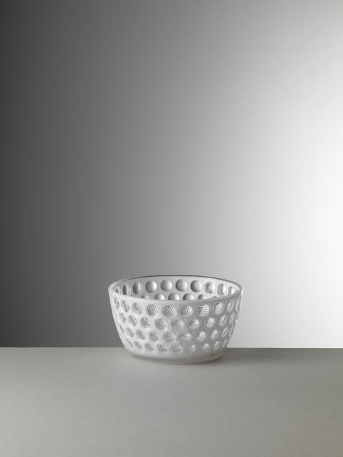 Mario Luca Giusti Acrylic Lente Salad Bowl In White