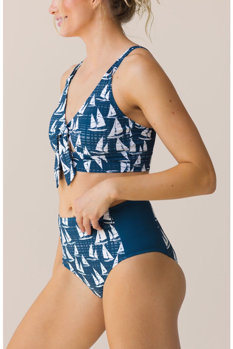 Zip Pocket Swim Bottom, Alternate, color, Nautical