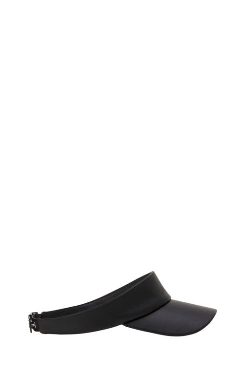 Lanvin Leather Visor In Black