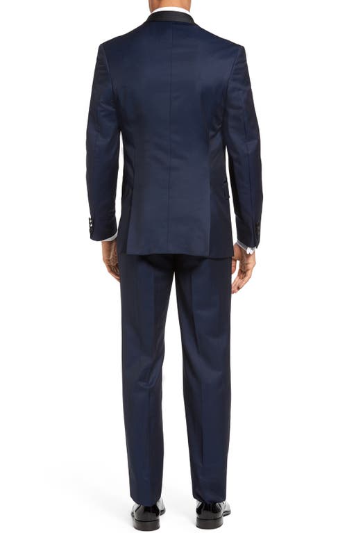Ted Baker Josh Trim Fit Navy Shawl Lapel Tuxedo In Navy Blue