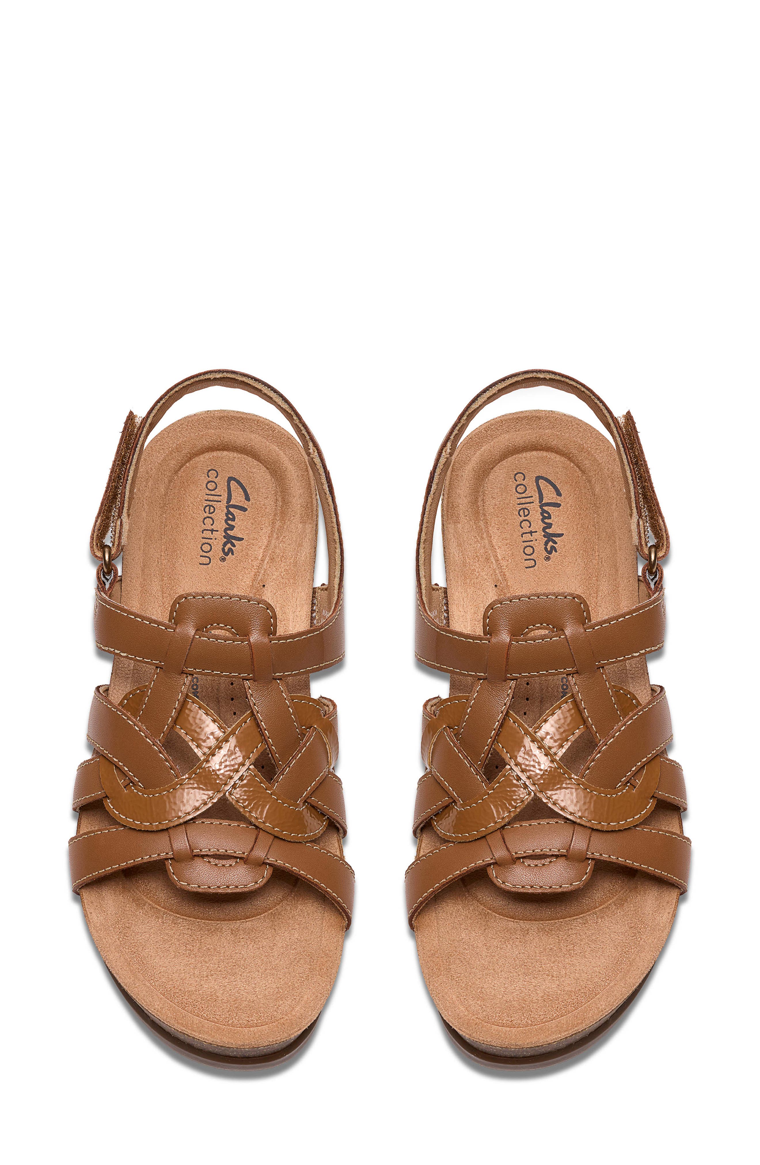 Calenne Gracie Wedge Sandal, Alternate, color, TAN COMBO