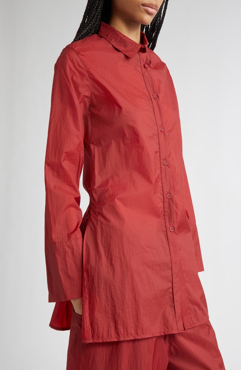 renaissance renaissance Jill Taffeta Button-Up Shirt, Alternate, color,