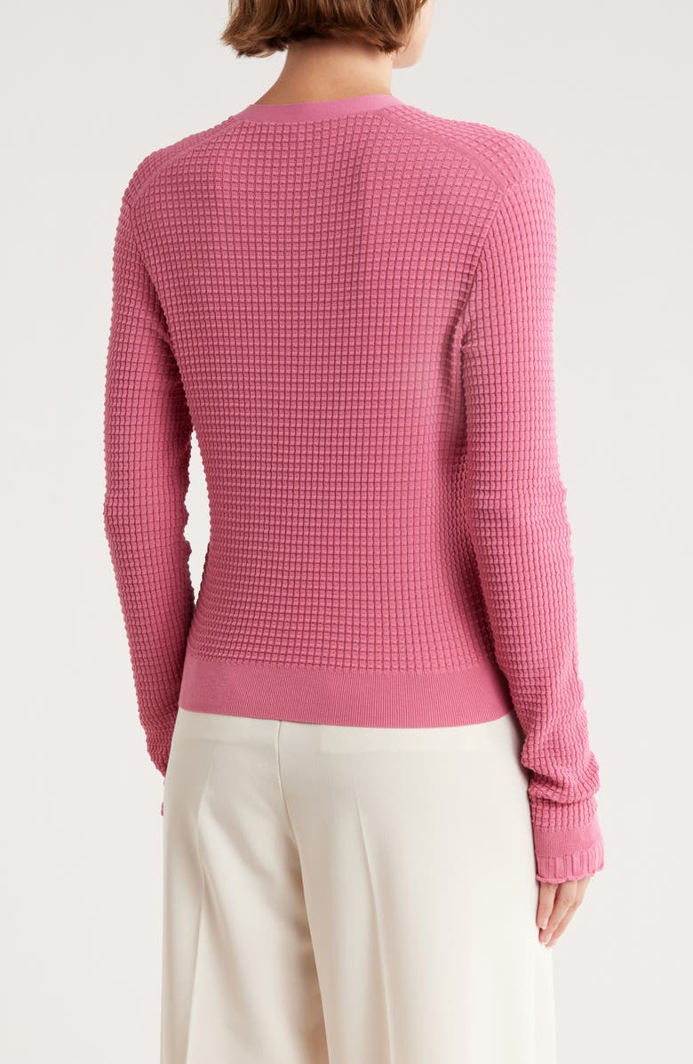 Theory Lace Trim Cardigan, Alternate, color, Chrysanthemum