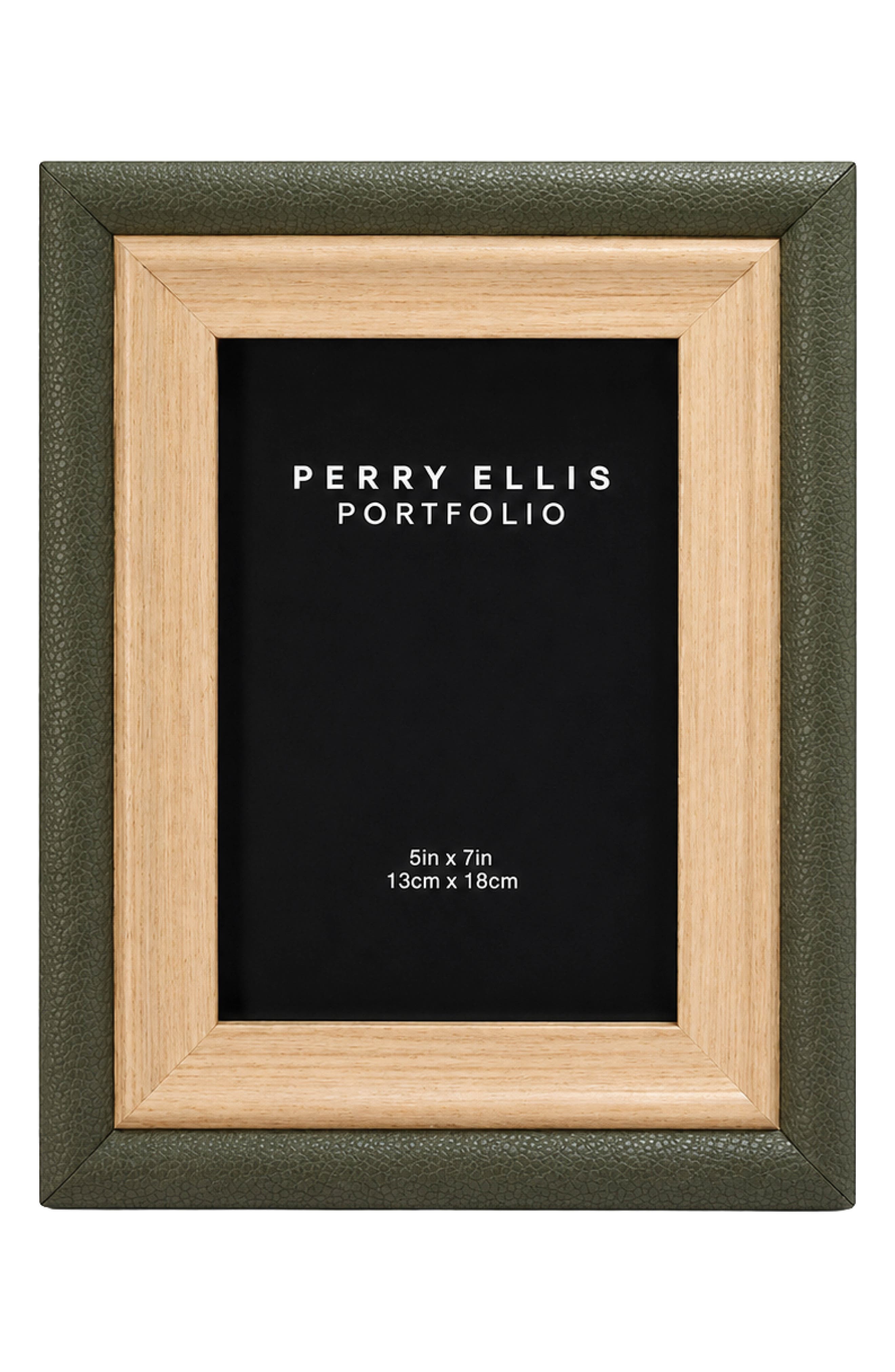 Faux Leather Trim Photo Frame