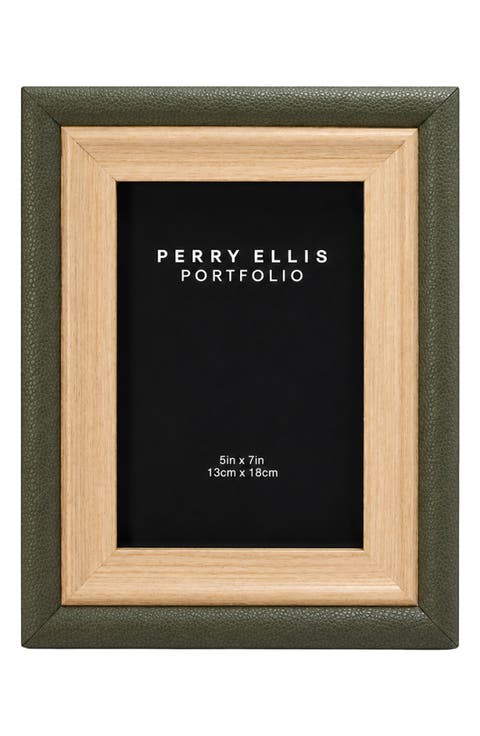 Faux Leather Trim Photo Frame