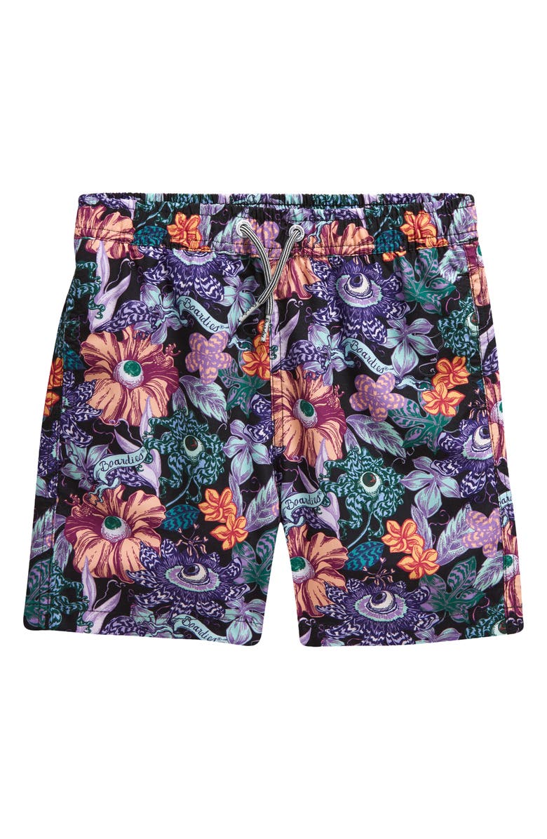 Boardies Kids' Tropical Eyeballs II Swim Trunks, Main, color, 